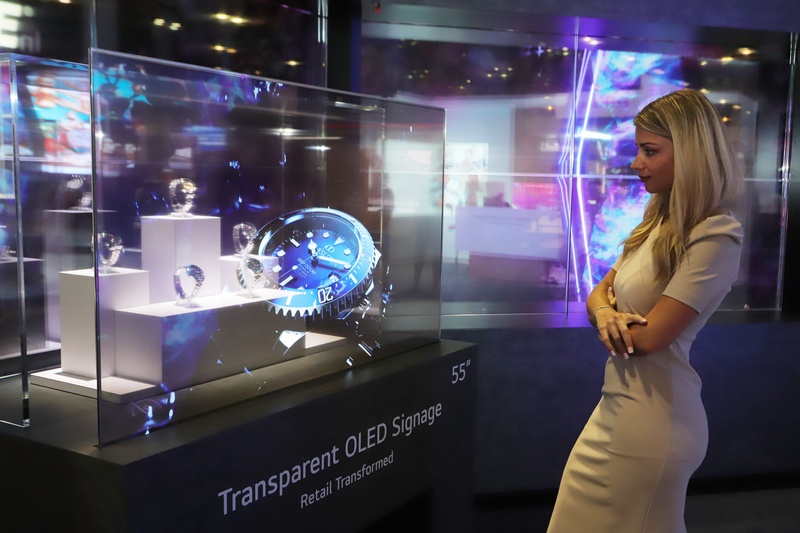 LG apresenta novas telas gigantes em&nbsp;feira